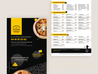 Menu Pizzeria