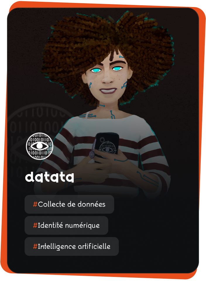 Illustration de la card présentant le personnage : Datata