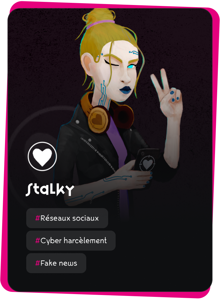 Illustration de la card présentant le personnage : Stalky