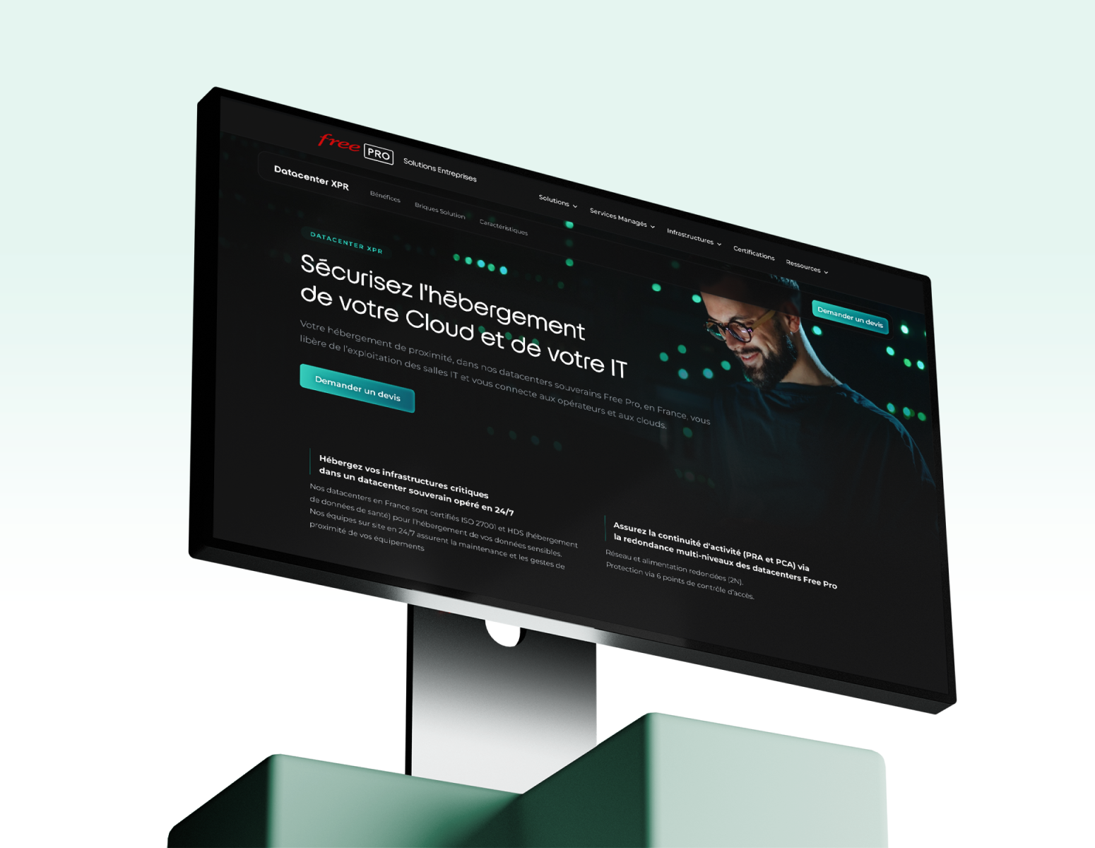 Page produit Datacenter XPR