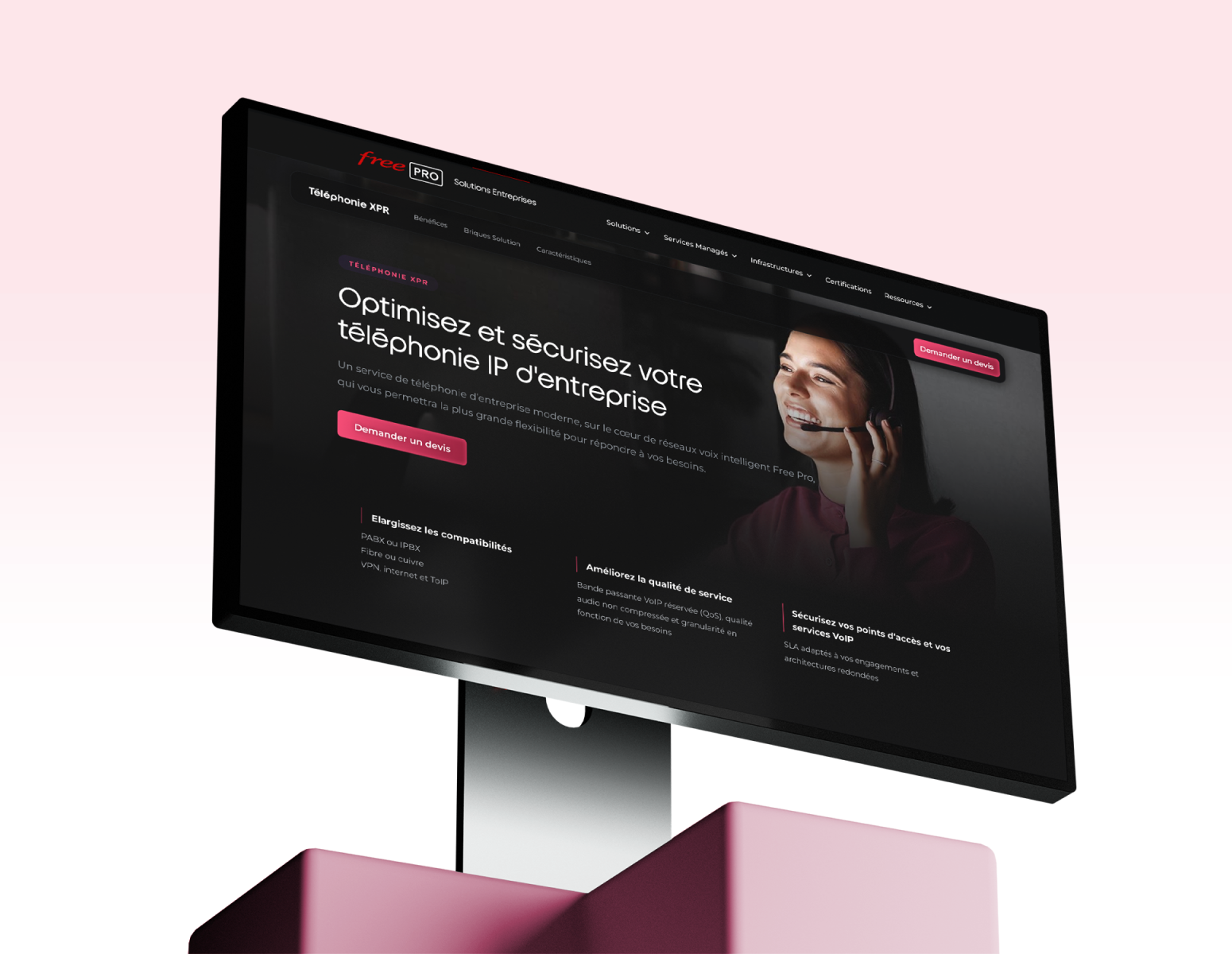 Page produit Telephonie XPR